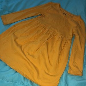 Long sleeve old navy mustard dress size 2t